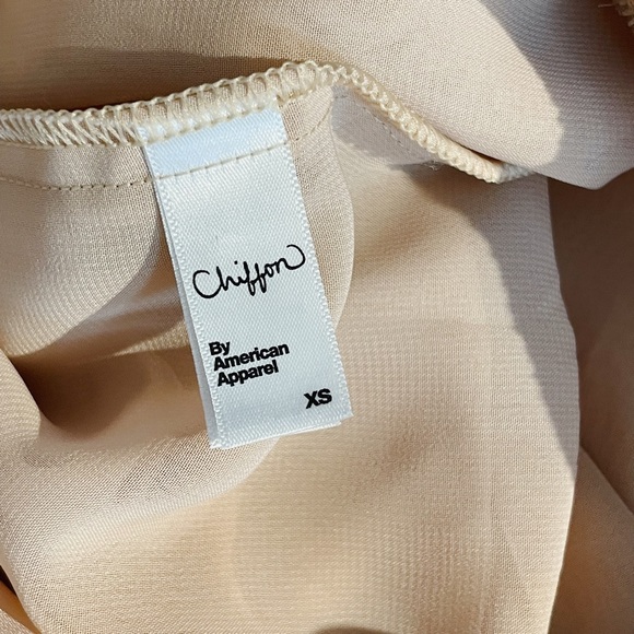 Nude/Blush chiffon maxi skirt - Picture 5 of 7